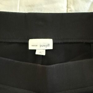 Pure Jill Black Affinity Slim Leg Pants